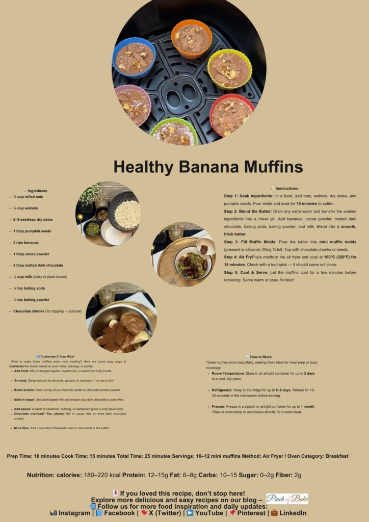 Close-up shot of a bite taken from a healthy banana muffin