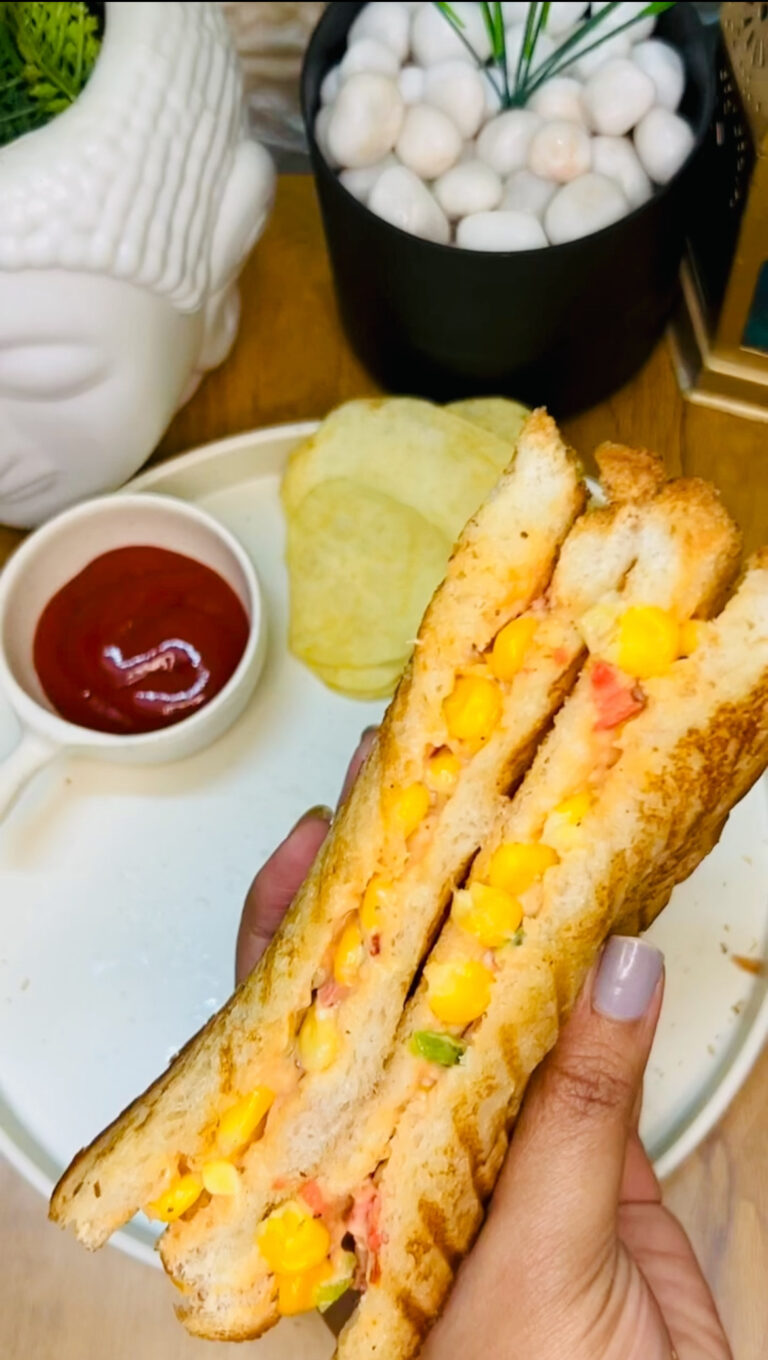 Corn Sandwich Recipe – A Quick, Cheesy, and Flavorful Snack