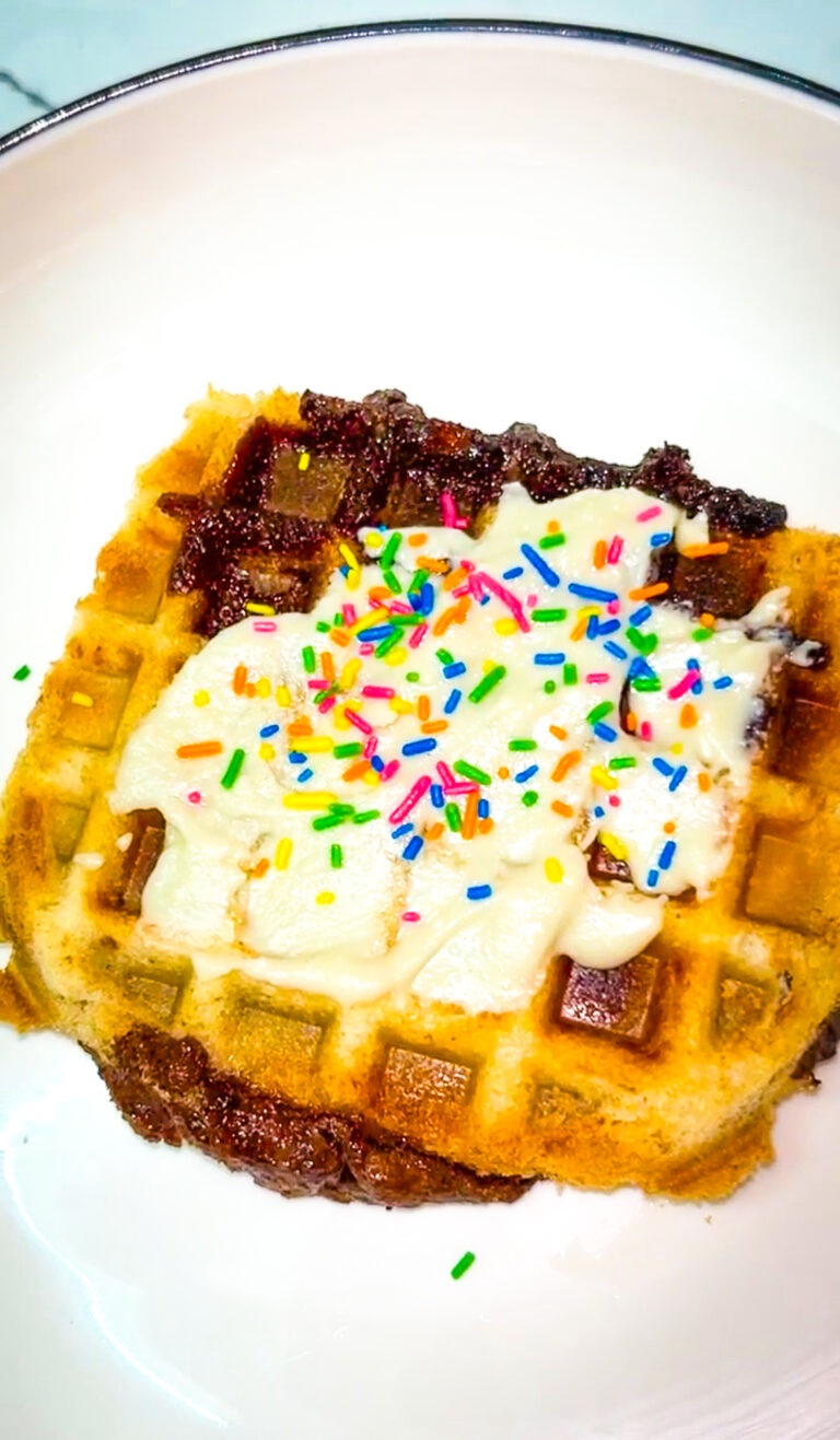 Easy Instant Waffle Recipe with Bread and Chocolate